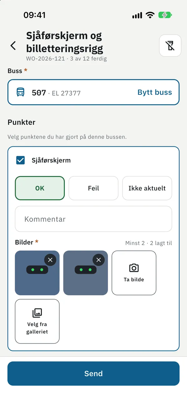 Registrering med punkter og bilder